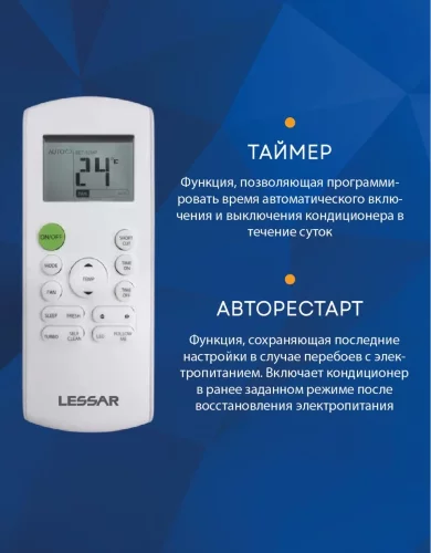 Сплит-система Lessar LS-HE12KRE2A/LU-HE12KRE2A Amigo Inverter