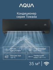 Сплит-система Aqua AQI-35FIS1/R3-B(IN)/AQI-35FIS1/R3(OUT) Towada Inverter Black